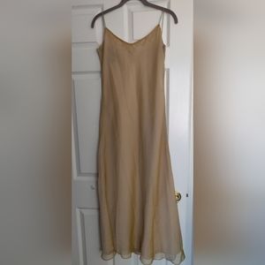 Gold Maxi Slip Dress